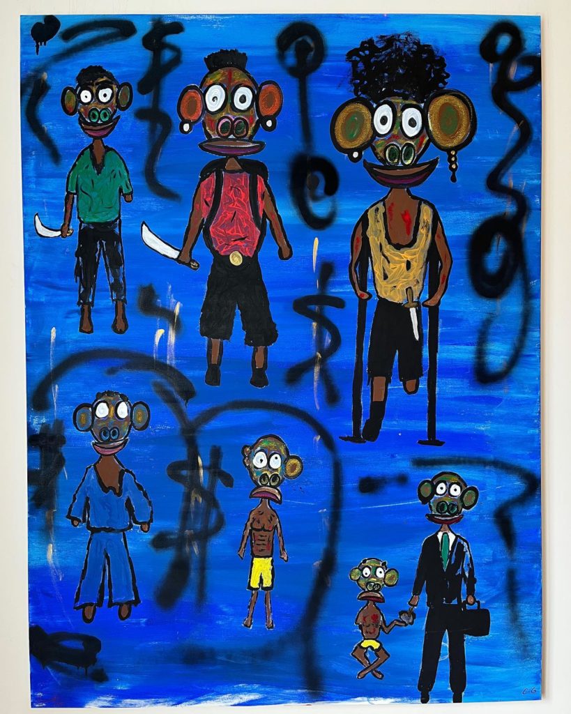 Toile de GÉRAUD CLEDJO : Guémin Vilè (Les enfants du Ghetto) - ArtmanTimes